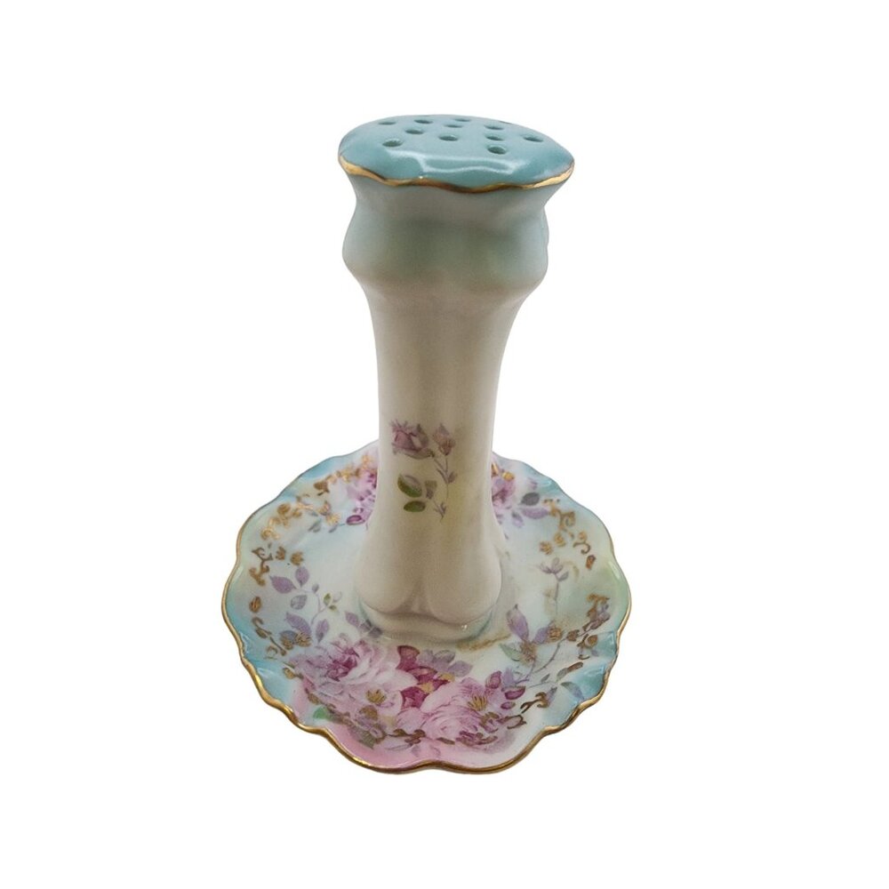 Vintage Signed RS Porcelain Hat Pin Holder And Tray (A5458)